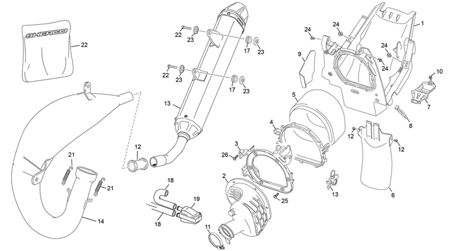 AIRBOX - EXHAUST SYSTEM