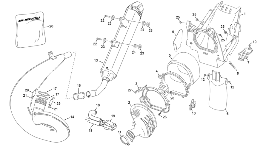 AIRBOX - EXHAUST SYSTEM