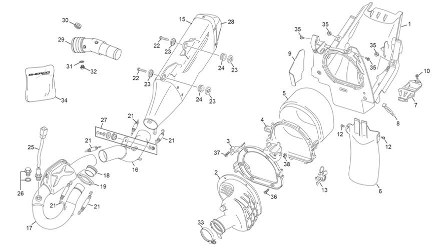 AIRBOX - EXHAUST SYSTEM